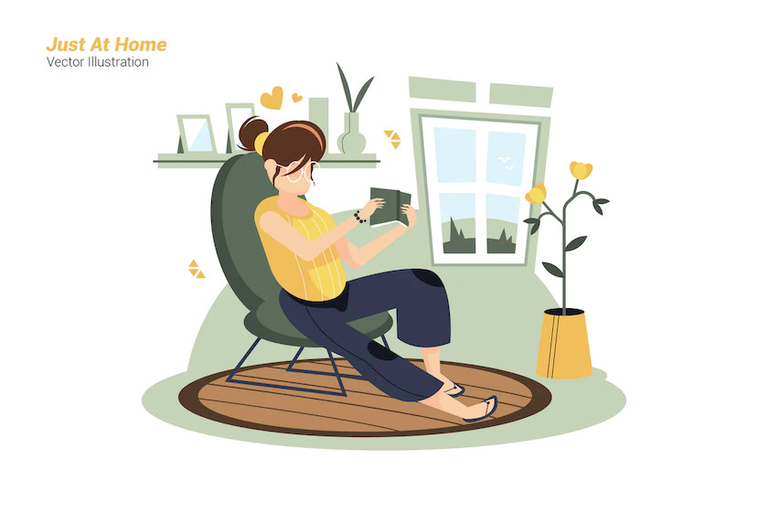 25xt-483958 Just At Home - Vector Illustration.jpg
