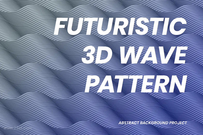 25xt-484002 Futureristic 3D Wave Pattern5.jpg