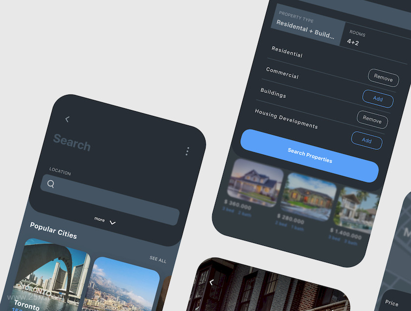 25xt-484098 Nors Dark - Real Estate App UI Kit10.jpg
