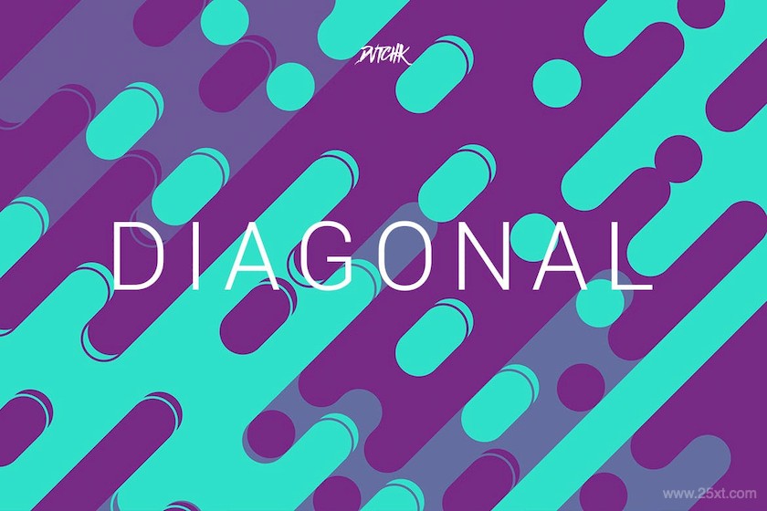 25xt-5042819 Diagonal Rounded Lines Backgrounds Vol. 01	2.jpg