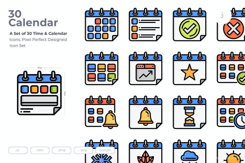 25xt-484183 30 Time & Celendar Icons	1.jpg