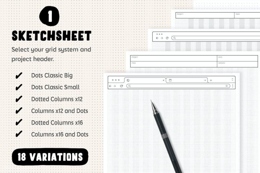 25xt-484391 UX Workflow - Wireframe Sketchsheet with Stencils	2.jpg