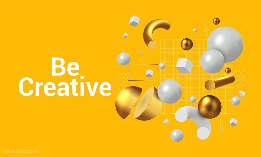 25xt-484507 Modern minimal design with realistic 3d objects	5.jpg