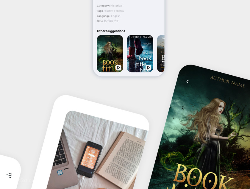 25xt-484697 Kleio Book Listening App UI Kit3.jpg