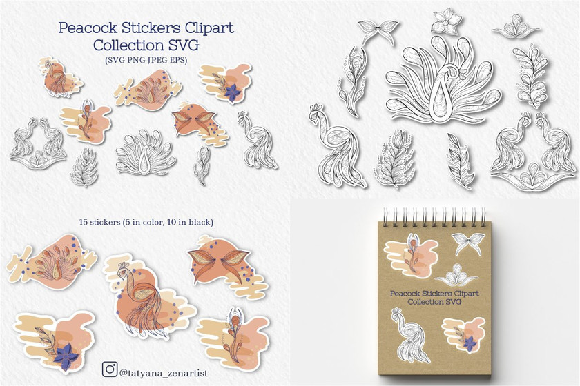 25xt-484719 Doodle linear SVG graphics & Cricut files Bundle 8.jpg