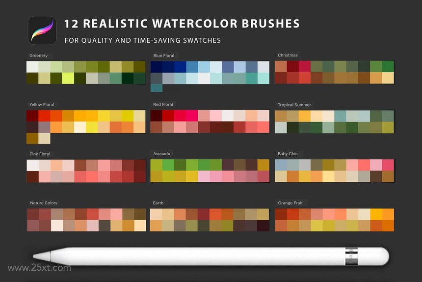 25xt-485094 Watercolor Tool Kit for Procreate 6.jpg