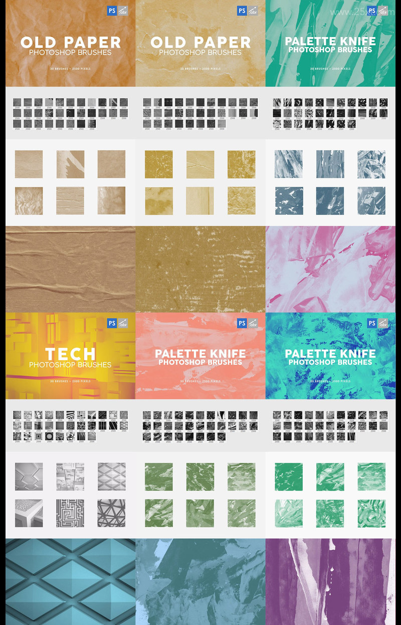 25xt-485116 3000 Photoshop Stamp Brushes Bundle-19.jpg