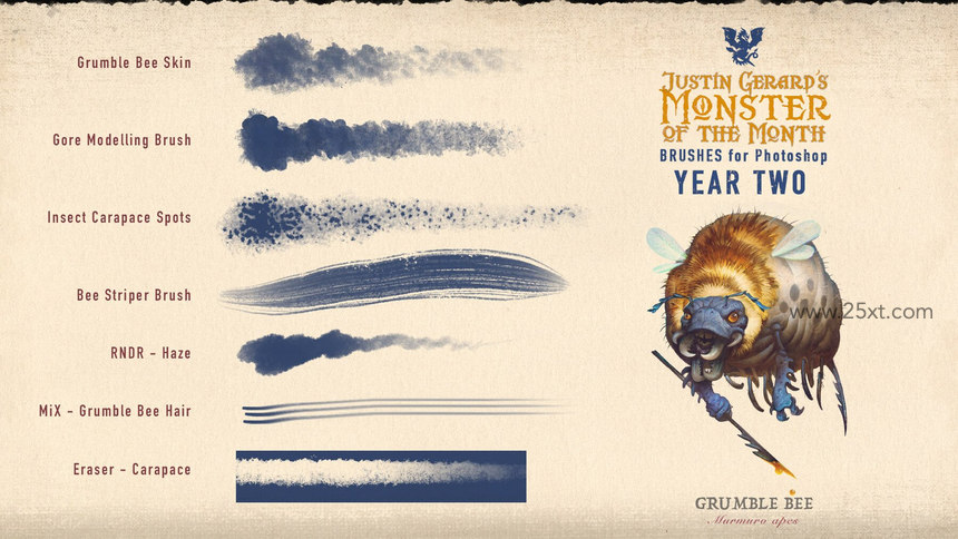 25xt-485298-Monster of the Month - YEAR TWO Brushes by Justin Gerard5.jpg