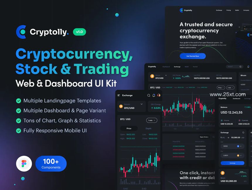 25xt-485481-Cryptolly - Cryptocurrency Web & Dashboard UI Kit2.jpg