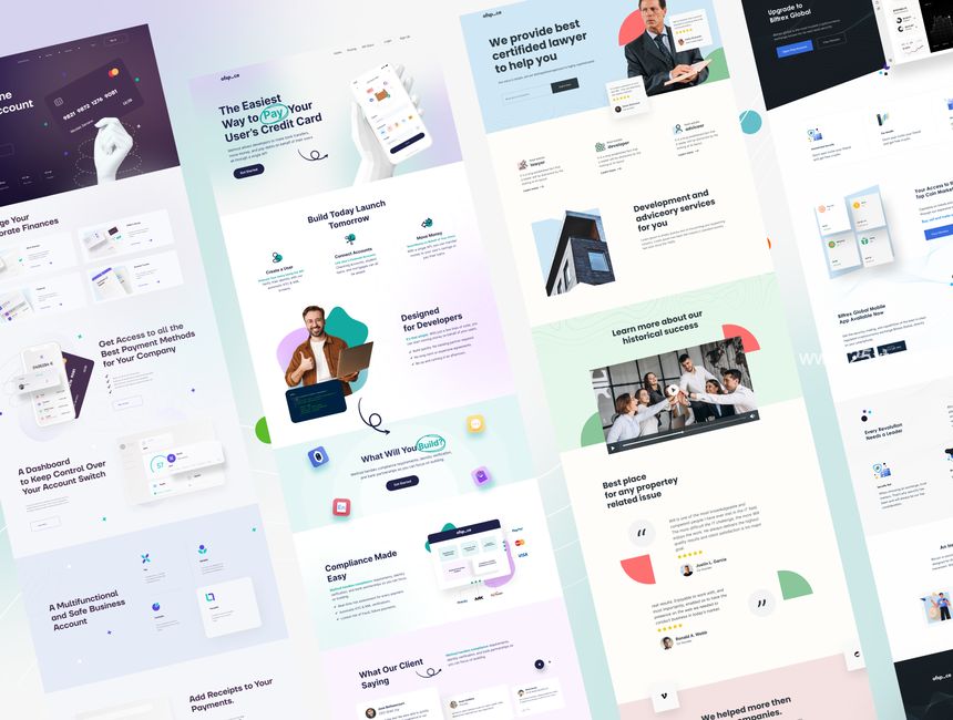 25xt-486454-Multi-concept Landing page UI Kit V26.jpg
