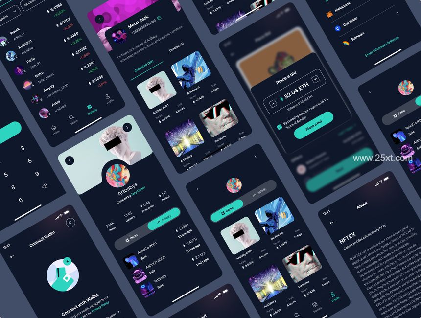 25xt-487862-NFTEX - NFT Market App UI Kit5.jpg