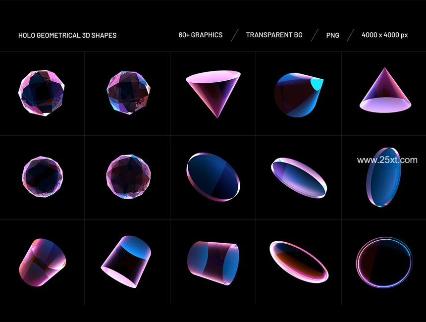 25xt-488143-Holo Geometrical 3D Shapes Collection2.jpg