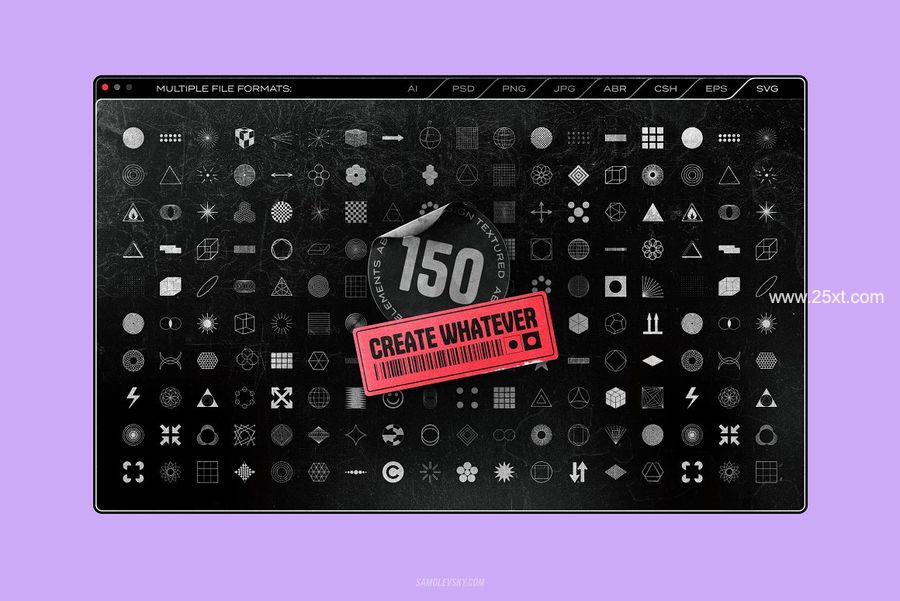 25xt-171066-150 Retro-futuristic textured shapes17.jpg