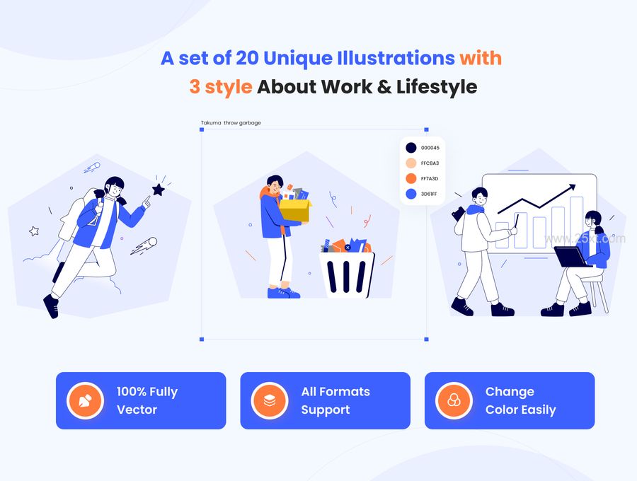 25xt-171132-Wakku v2- Work Activities & Daily Life Illustration Pack2.jpg