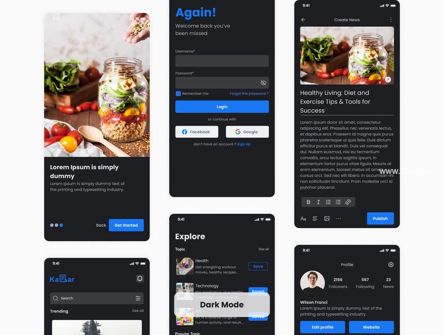 25xt-171501-Kabar - News app UI Kit4.jpg