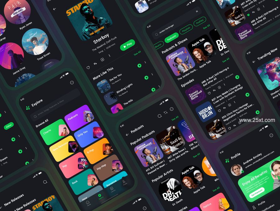 25xt-171996-Hearme - Music Streaming & Podcast App UI Kit6.jpg