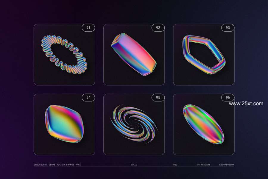 25xt-172193-IRIDESCENT GEOMETRIC 3D SHAPES PACK VOL.121.jpg