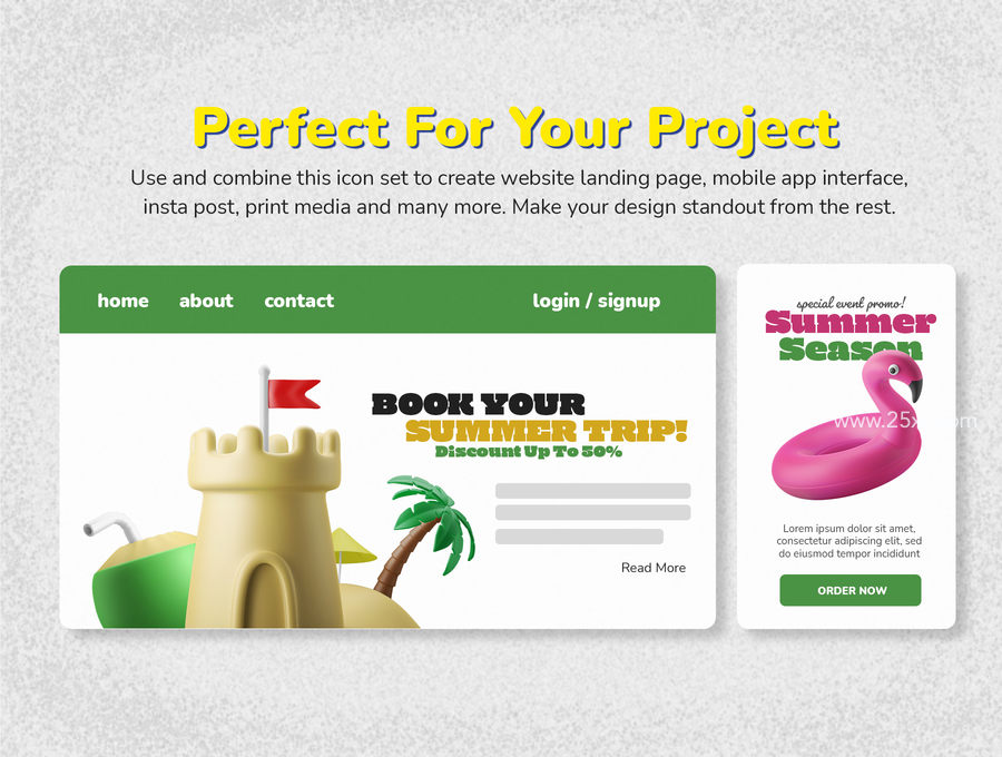 25xt-172442-3D Icon Set - Summer Theme Beach Vacation7.jpg