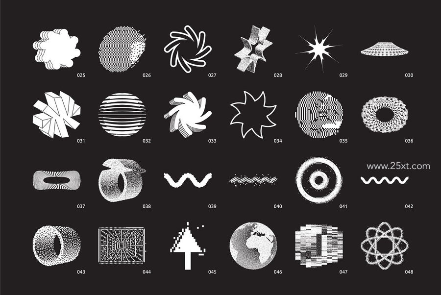 25xt-172451-Bitmap Vector Shapes. Part 13.jpg