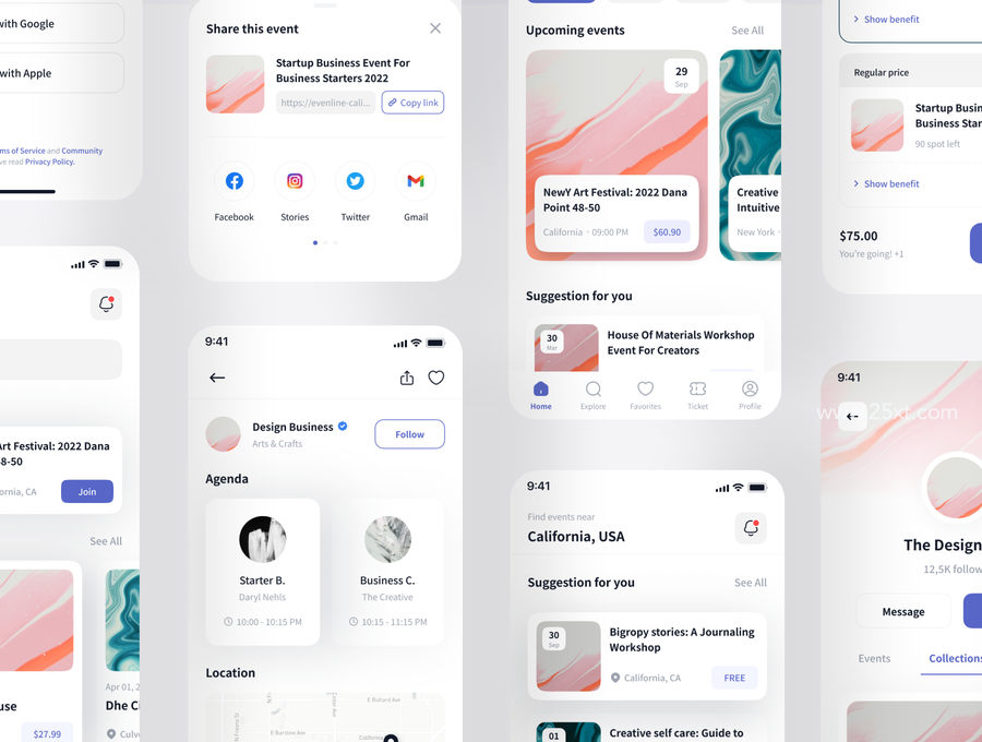 25xt-162465-EvenBee - Event Booking App UI KIT6.jpg
