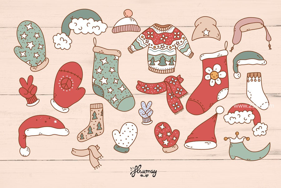 25xt-172556-Groovy Christmas - cute bundle8.jpg