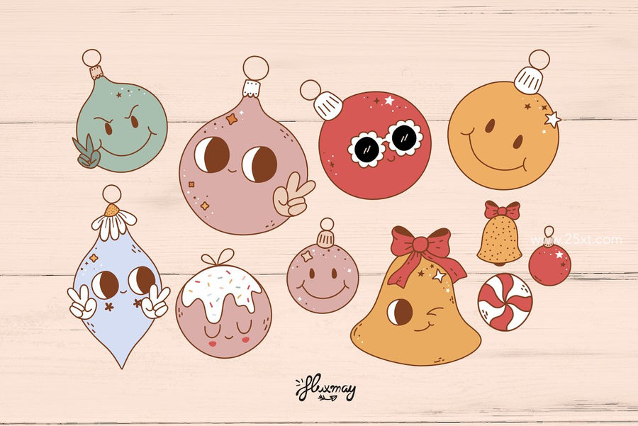 25xt-172556-Groovy Christmas - cute bundle4.jpg