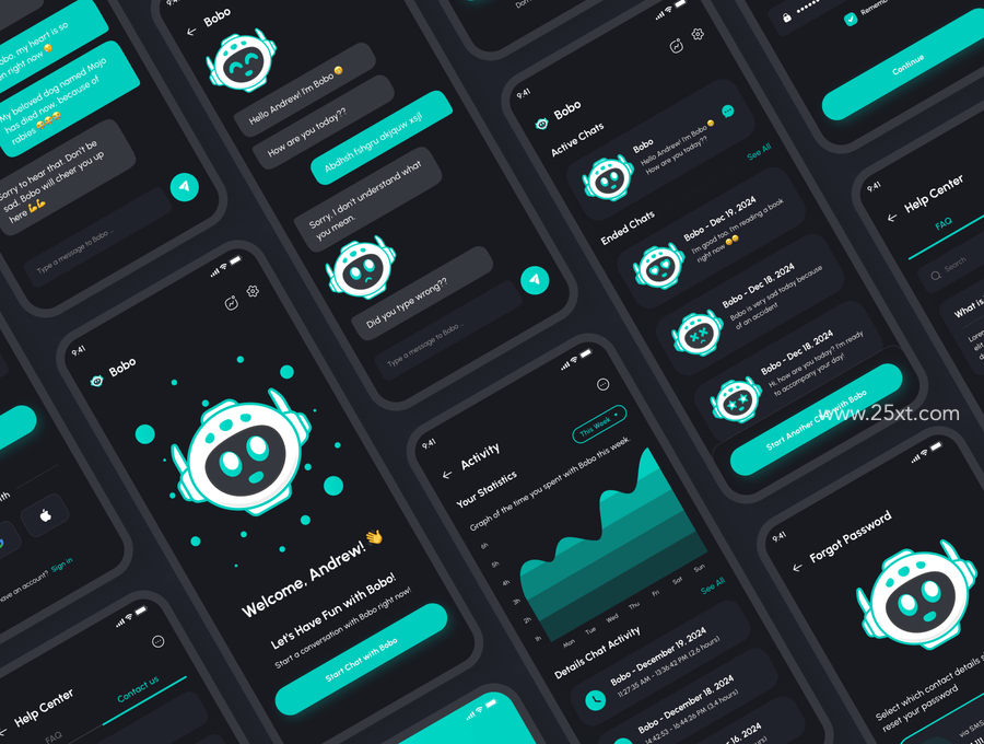 25xt-163035-Bobo - ChatBot Messenger App UI Kit5.jpg
