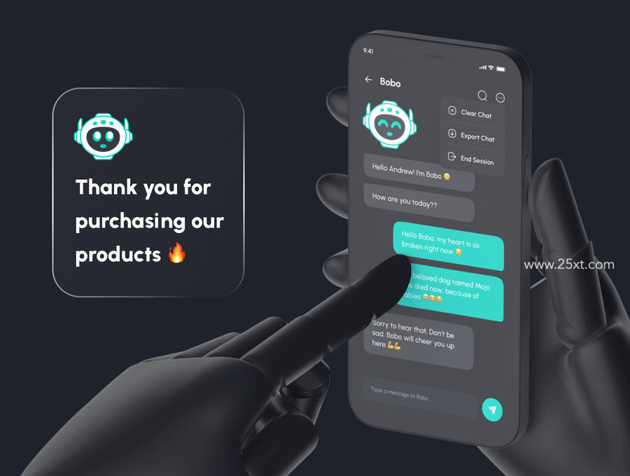 25xt-163035-Bobo - ChatBot Messenger App UI Kit8.jpg
