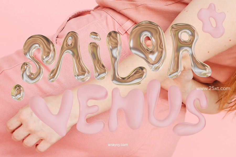25xt-172948-ok cool metallic bubble font duo5.jpg