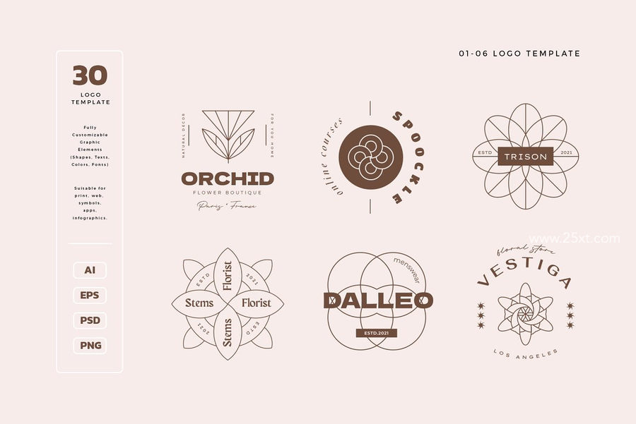 25xt-172992-Geometry Floral Logo Kit3.jpg