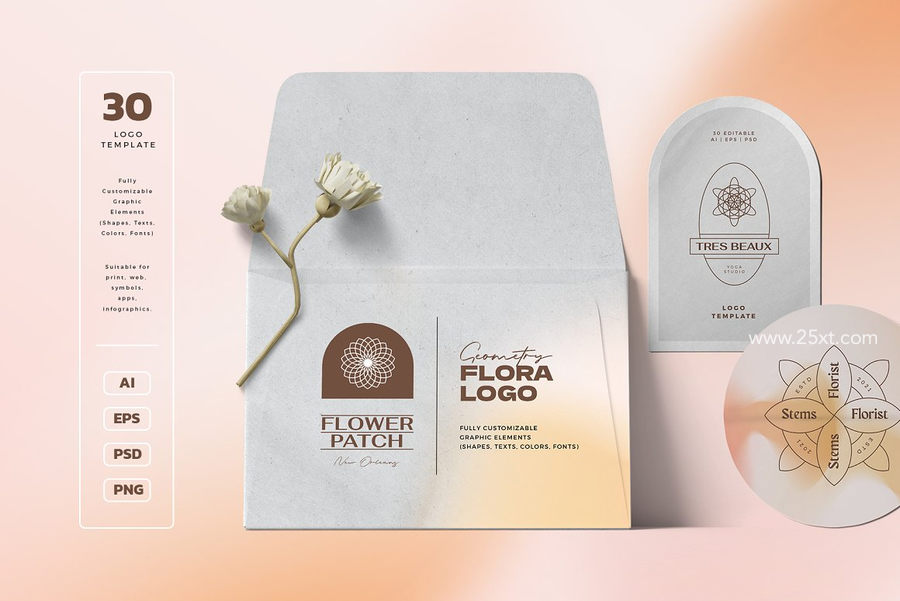 25xt-172992-Geometry Floral Logo Kit5.jpg