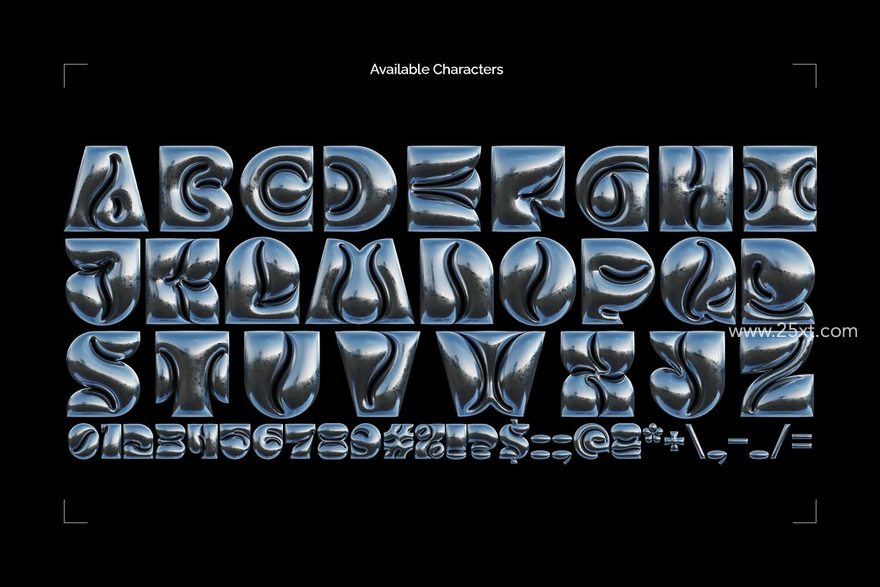 25xt-164410-Inflated Foil - Color Bitmap Font2.jpg