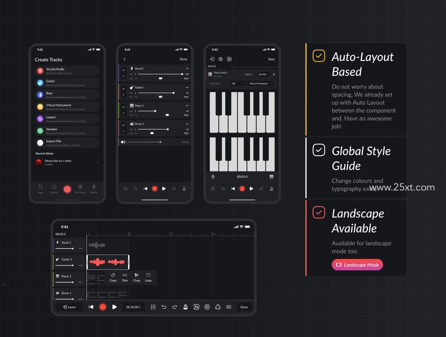 25xt-164794-Studio Records DAW UI Kit4.jpg