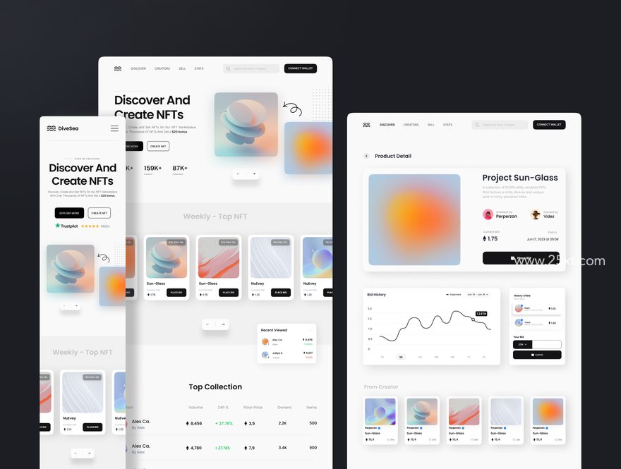 25xt-165388-DiveSea - NFT Market Landing Page & Web UI KIT5.jpg