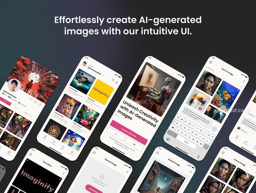 25xt-173545-Imaginify - AI Image Generator Mobile App UI Kit (6).jpg