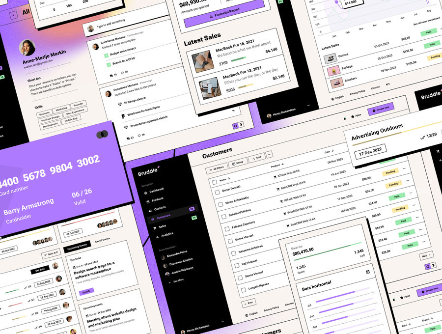 25xt-165973-Bruddle - Neo brutalism coded UI Kit2.jpg