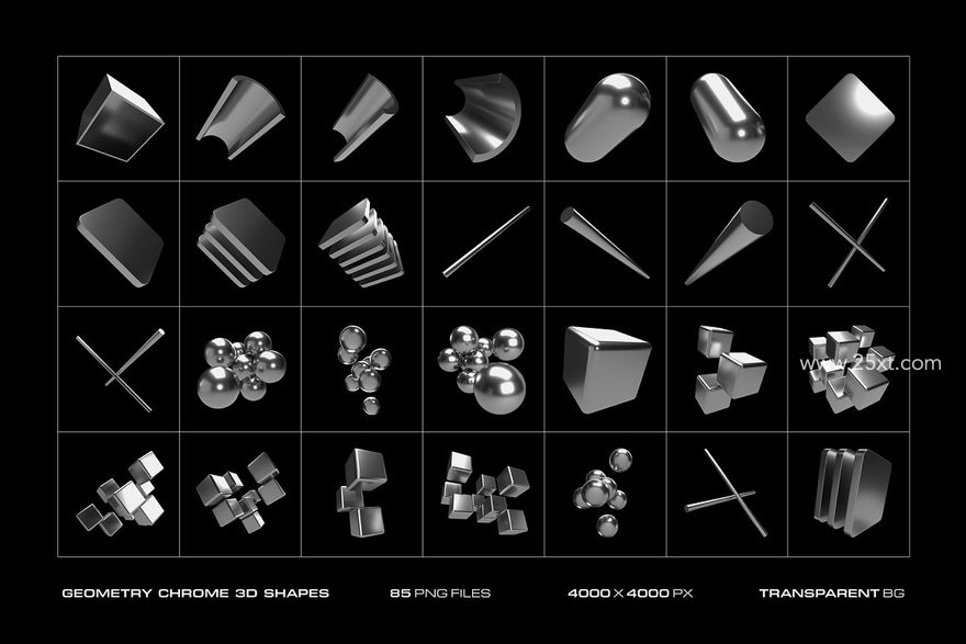 25xt-166012-Geometry Chrome 3D Shapes4.jpg