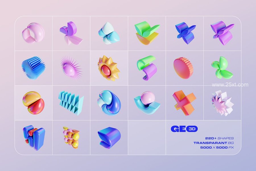 25xt-166063-GEO 3D 220+ Colorful Objects16.jpg