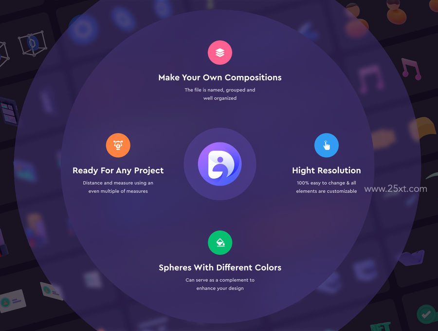 25xt-166091-Crypto Currency 3D compositions and icon set7.jpg
