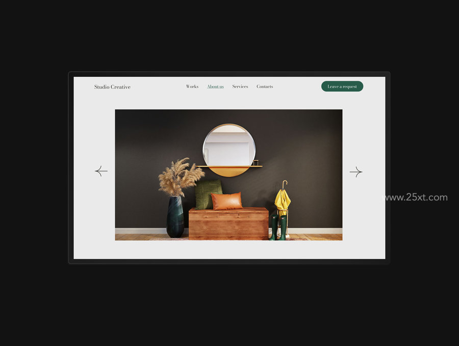 25xt-174367-Studio Creative - Interior Design Studio Website UI Template5.jpg
