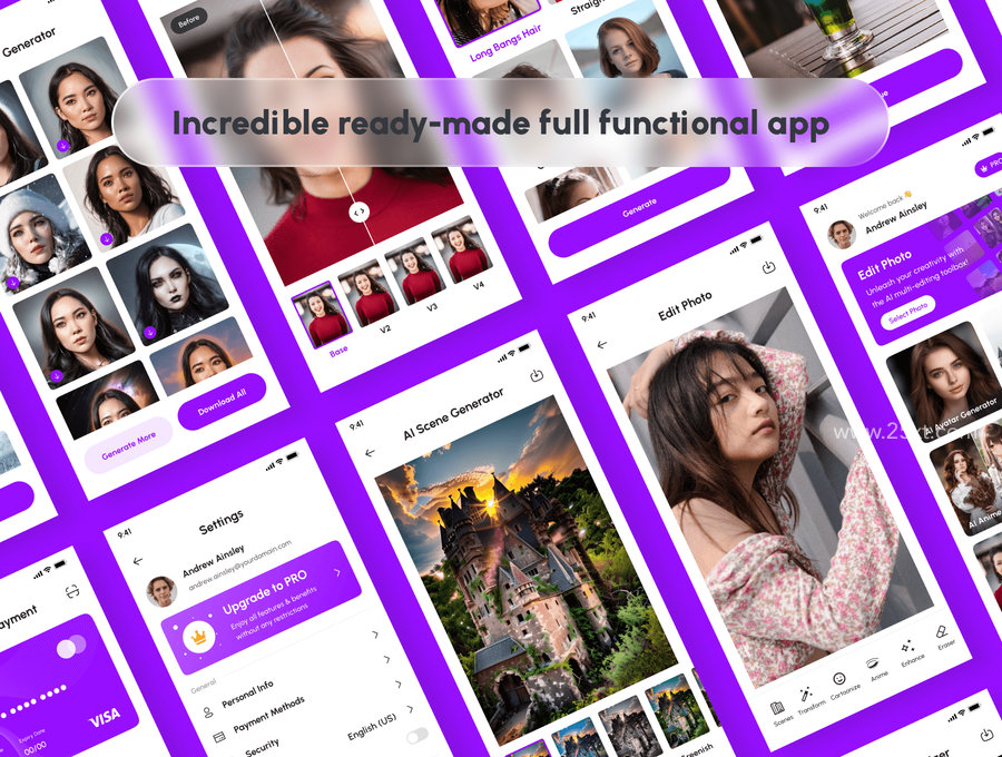 25xt-174657-Photofy - AI Photo Editor App UI Kit3.jpg