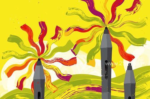 25xt-175126-COLORFUL PAINT BRUSHES FOR ILLUSTRATOR 4.jpg