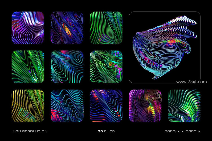 25xt-175284-Glossy Waves Backgrounds & Shapes 7.jpg