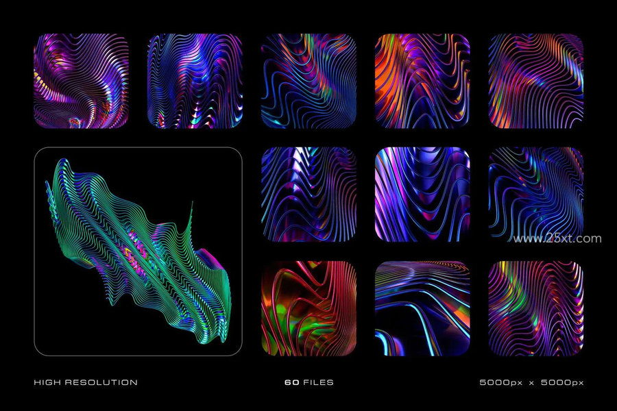 25xt-175284-Glossy Waves Backgrounds & Shapes 5.jpg