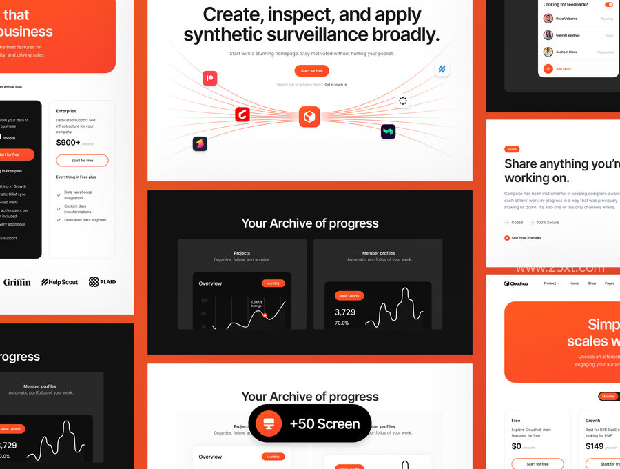 25xt-175316-Cloudhub - SAAS Website Template 3.jpg
