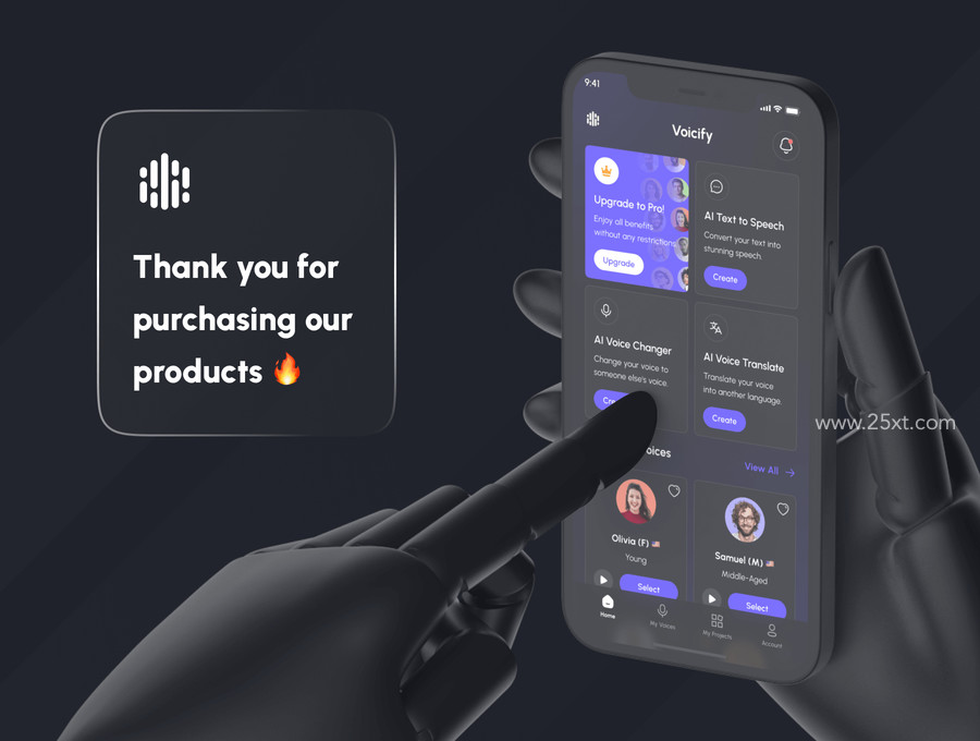 25xt-175468-Voicify - AI Voice Generator App UI Kit 8.jpg