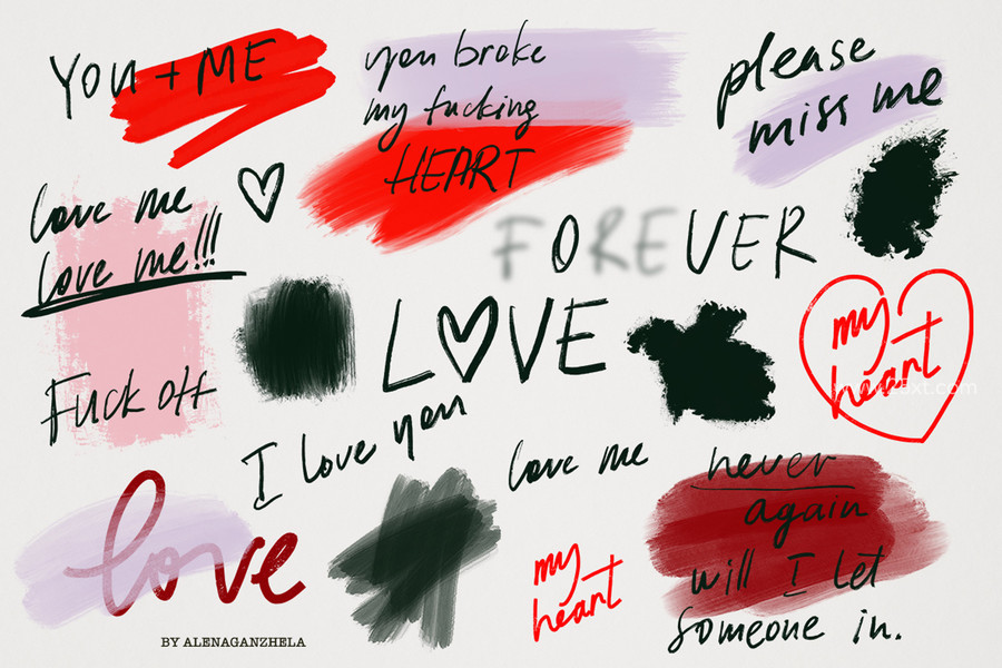 25xt-176192-BROKEN HEARTS — Mixed Media Collage Kit7.jpg