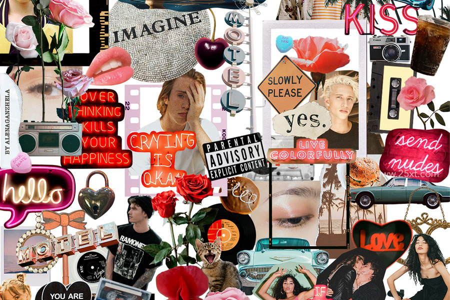 25xt-176192-BROKEN HEARTS — Mixed Media Collage Kit3.jpg