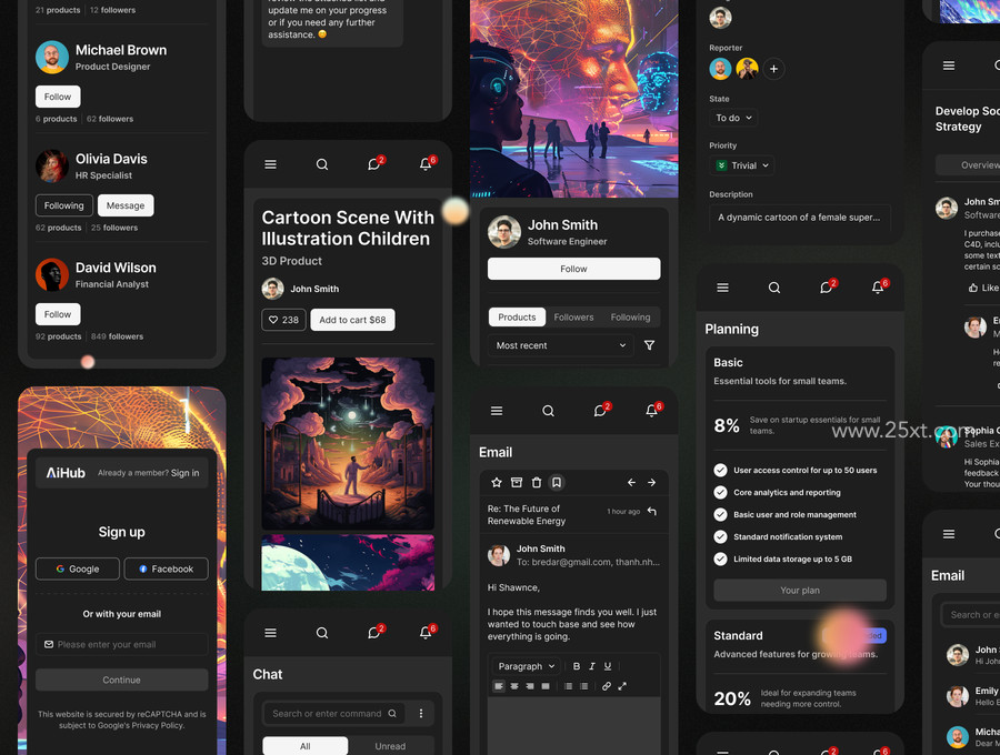 25xt-176257-AiHub - Admin Dashboard Management - UI KIT 3.jpg