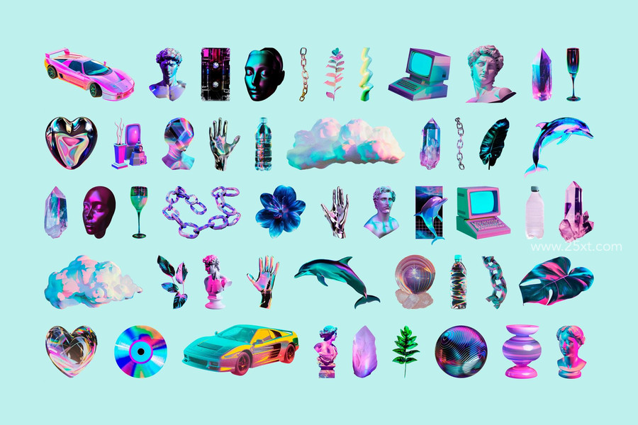 25xt-176806-Vaporwave Collage Kit5.jpg